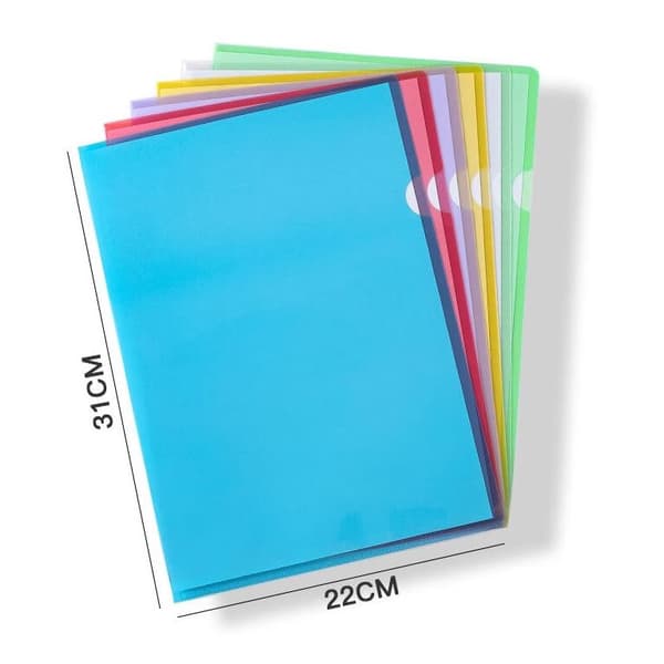 A4 Klar Plastmappe, 48 Plaststykker for Papir