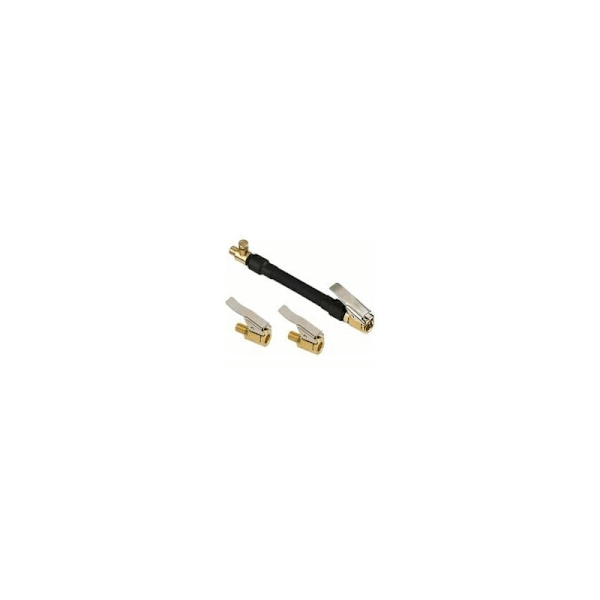 Bilventil-adapter, dekkpumpe-slange med 2 messinginflatorer
