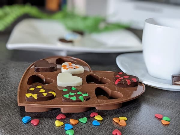 Sjove formede slikforme til chokoladeform (HJERTEFORM)
