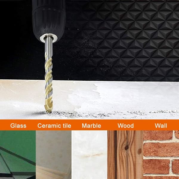 Borset 7 stk. Trekant Legering Twist Bor