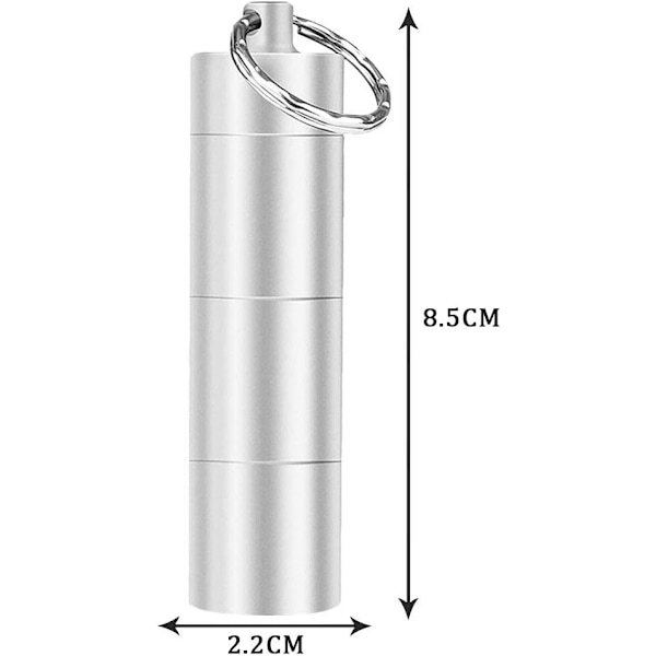 2 stk. udendørs aluminiumslegering forseglet vandtæt lager