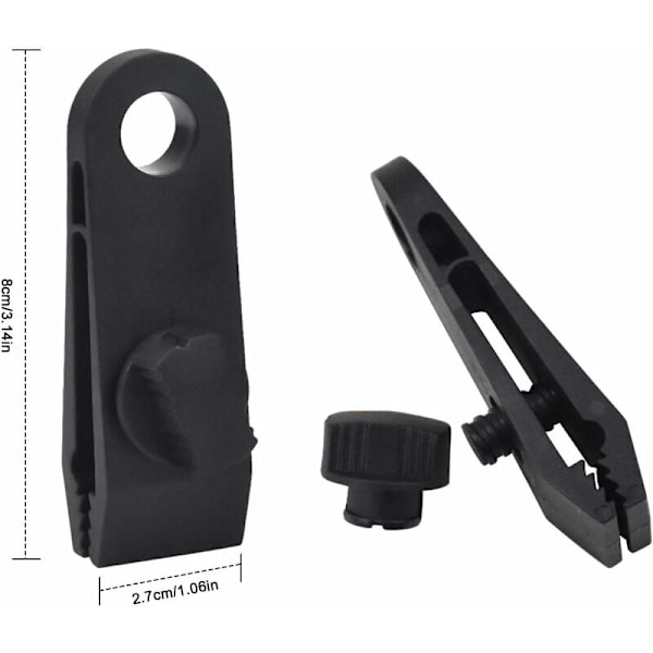 Inbyggd 18,5 mm bakre kamera, Mini backkamera med 8 LED-lampor