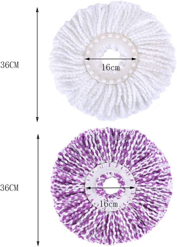 4 stk. Spin Mop Hode Mop Hode Mop Hoder Mikrofiber Erstatning