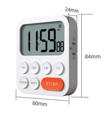 1 stk Køkken Timer, Køkken Timer, Digital Stopur og
