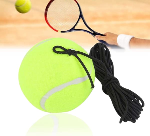 1 stycke 4M elastiskt gummibandsboll för tennis tenniscoach
