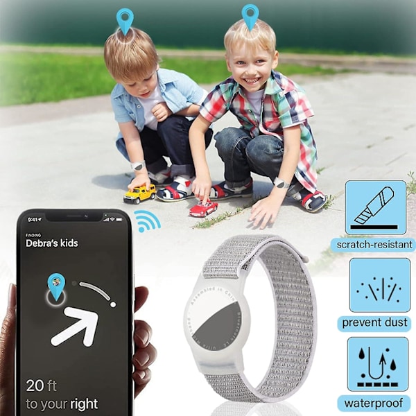 Lapsen Airtag-ranneke, Apple Airtag -lisävaruste, naarmuuntumaton GPS Airtag -naarmuuntumaton ranneke lapsille tai aikuisille