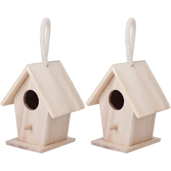 2 Træfuglehuse, Fugleredehus, Træhængende