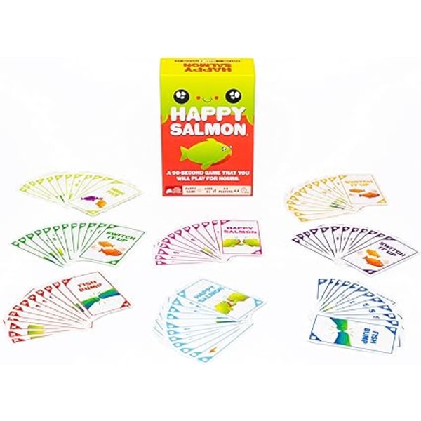 Happy Salmon för Blast Kitten - kortspel för vuxna, tonåringar och