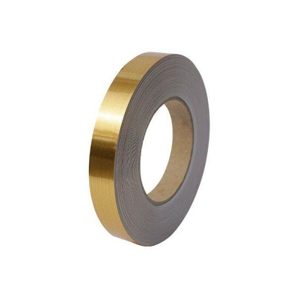 Dekorativ klæbende rulle, klæbende PVC gulvfliser tape, vandtæt gulvform klæbende tape til gulve, vægge, lofter, døre og vinduer, boligindretning (50m2cm guld)