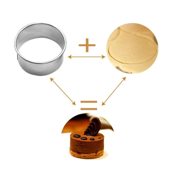12 stk Runde Kakeformer Bakeformer Kakeformer Moussekake