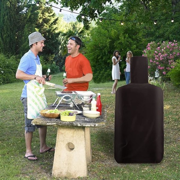 Pizza Ugnsskydd (Svart, 160*68*63cm), Utomhus Pizza Ugn