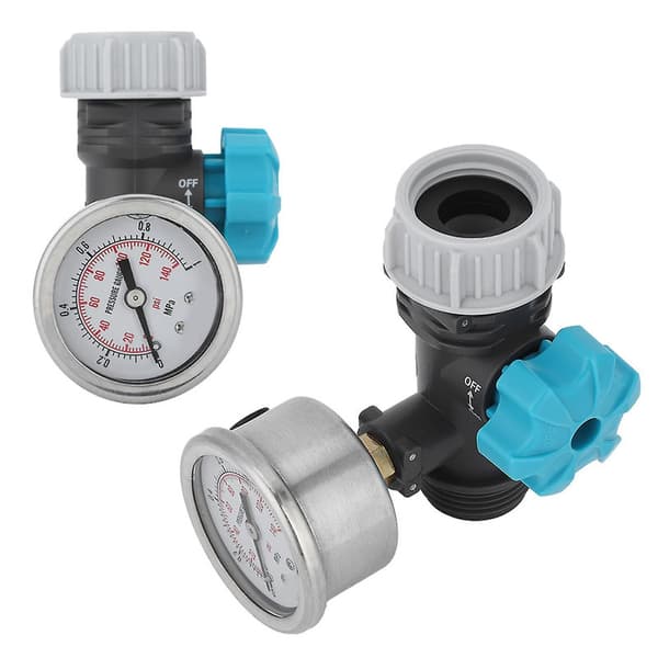 Justerbar vattentrycksregulatorventil med tryckmätare växthus trädgård bevattningsregulator G3/4 tum