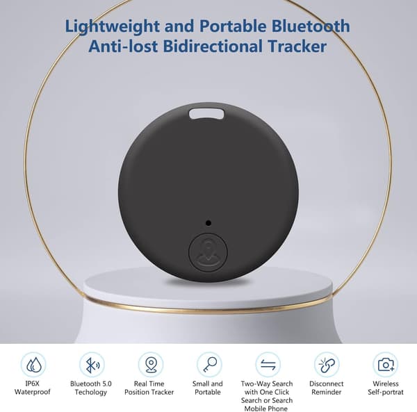 Mini GPS Tracker for iOS/Android 2023 Siste, 1 stk-Svart