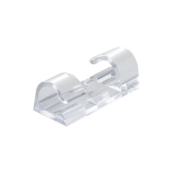 AGPTEK 20-pack Kabelklämmor med Stark Självhäftande, Transparent