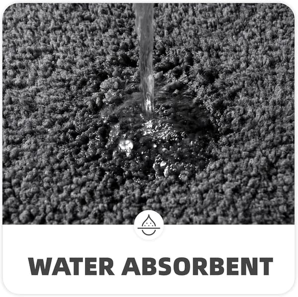 Sklisikker Absorberende Badematte 40 x 60 cm, Myk Baderomsteppe,