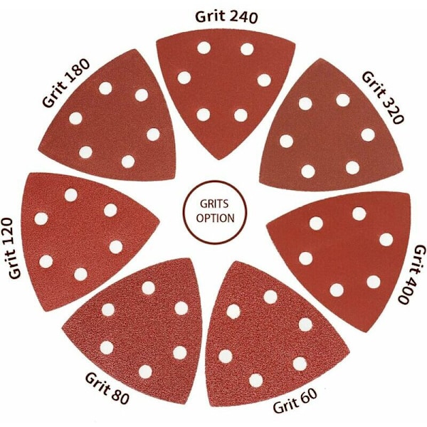 Delta-Sanding Triangles 70 stk. Mixpack 10 x Grit 60/80/120/180