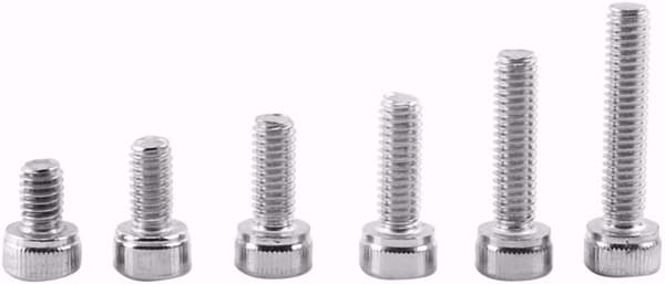 120 st M4x6/8/10/12/16/20 Rostfritt Stål Hexagon Socket Cap