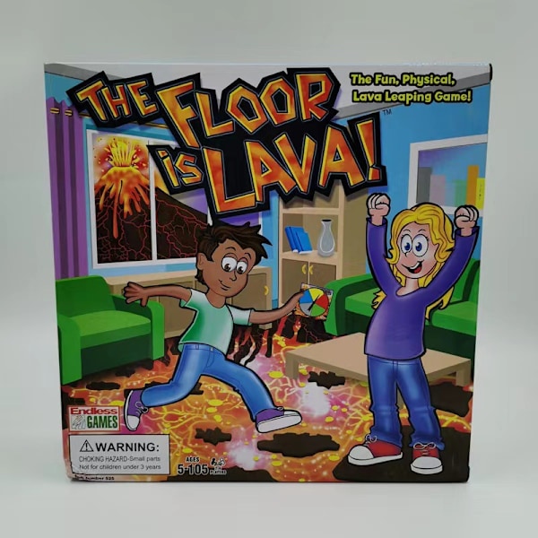 Original The Floor is Lava! Spelet av Endless Games - Interaktivt spel för barn och vuxna - Främjar fysisk aktivitet