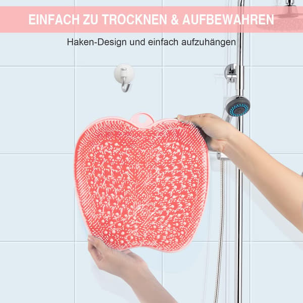 1 st Stor Duschfotborste, Duschfotskrubb - Rengör