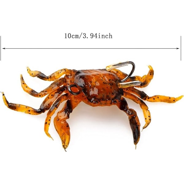 3-pack Krabbfällor Krabbfällor 3D Simuleringskrabba