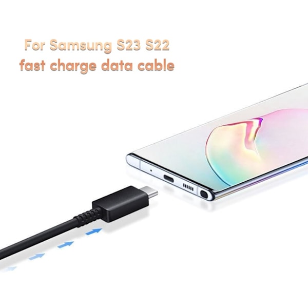 Type C til Type-C Super Hurtig Opladerkabel til GalaxyS23 S22 S21, 1M