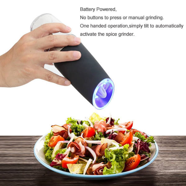 1 st Elektrisk Pepparkvarn Hushåll Automatisk Gravitation