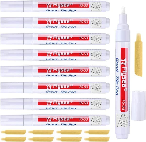 8-pack badrumsfogpenna, kakelskönhetsfogpenna, vägg