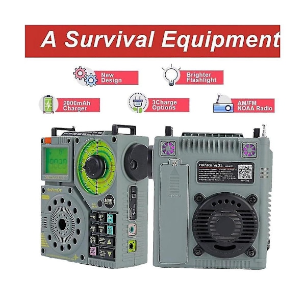 Bærbar Multiband Radio Mf Mw Sw Vhf Luftfartsbånd Maritim Supp