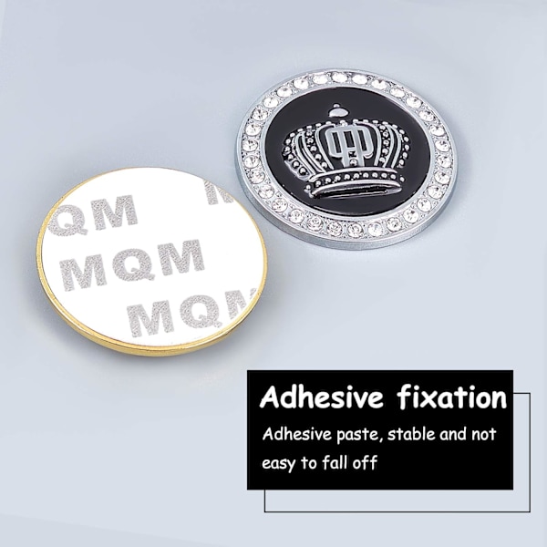 2 stk 3D Prinsessekrone Legering Metall Bilklistremerke Prinsessekrone