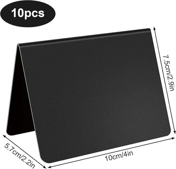 10 stk Dobbeltsidet Mini Tavle, Mini Plastik Kridttavle,