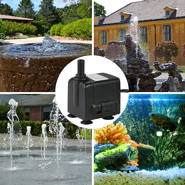450L/H 6W Nedsänkbar Vattenpump för Akvarium Bordsskivor Fontäner
