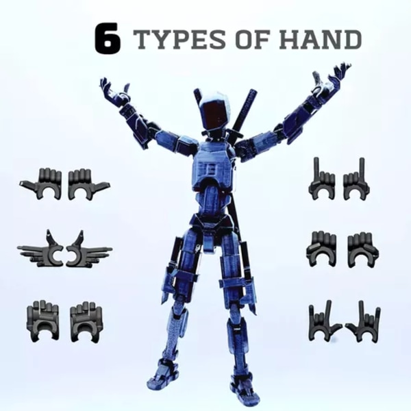 Dummy13 3D-tryckt Actionfigur 5.54 Tum