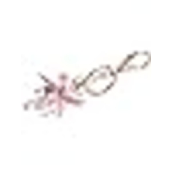 1 st Kvinnor söt nyckelring med rosa rosett pärla Rhinestone paraply