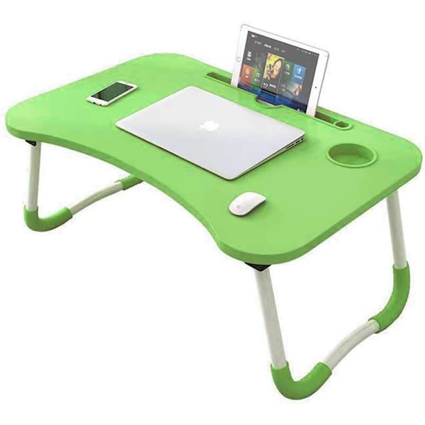 Laptopbord, Lille Kollegiebord, Seng med Laptopbord,