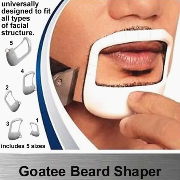 Mustache Styling 5 Sæt Skabeloner Til Mænd