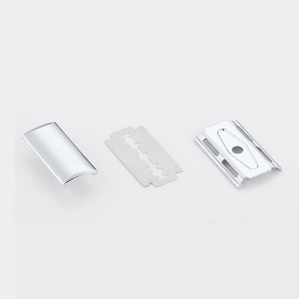 Høvel for menn (4,1 * 9 cm), Dobbeltkant Høvel, Rustfritt
