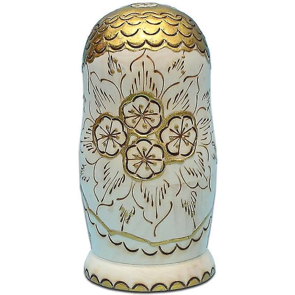10 st handgjorda träguldplommon ryska dockor Matryoshka