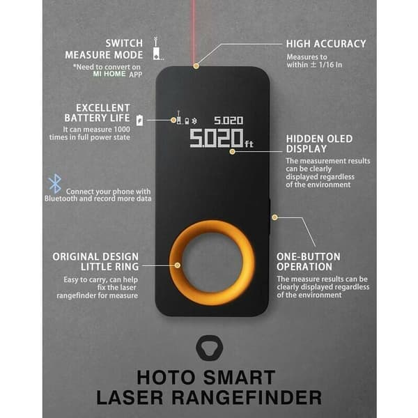 98ft laseravståndsmätare, bärbar mini digital laser, ±2mm noggrannhet