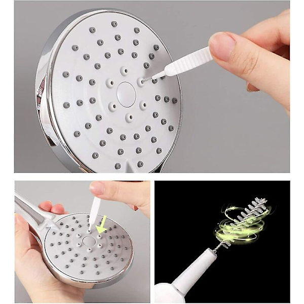 Shower Nozzle Rengøringsbørste, 20 stk. Multifunktionel Nylon Mini Crevice Shower Hole Brush Anti-Clogging, Til Mobiltelefon Hul Tastatur Shower Nozzle