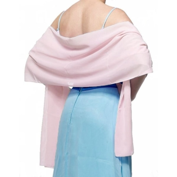 Evening Dress Shawl Solid Color Chiffon Scarf Wedding Cheongsam