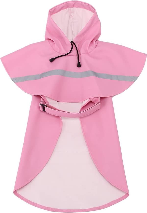 For hunder og katter med hette og rosa refleksstripe Størrelse XS