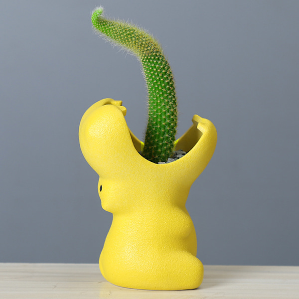 1 stk. 9,5 cm hvid keramik kød krukke, multi kød plante kød krukke,