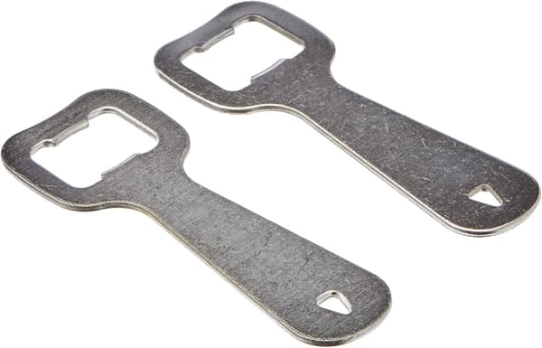 Platt Flasköppnare - 2 st, Nickel, Silver, 10 x 5 x 1 cm
