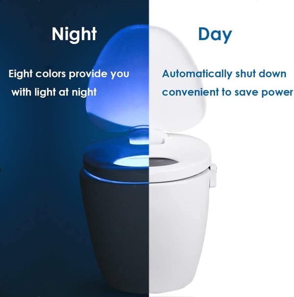 LED Toalett Nattlampa med Rörelsesensor, Människokropps Induktion