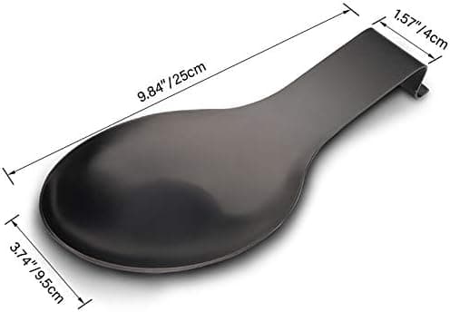 Skeholder i rustfrit stål, spatelholder, 24,9 x 9,4 cm (sort 2 stk.)