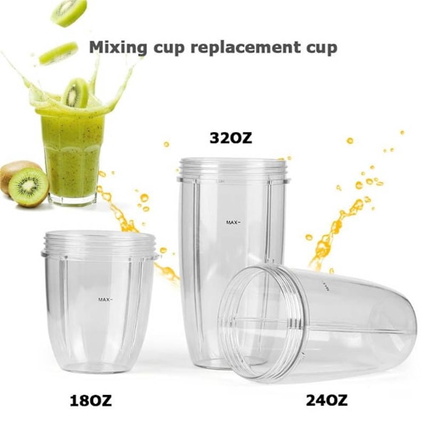 Juicer Cups Utbytbara Mugg Blender Genomskinliga Tillbehör Ersättning