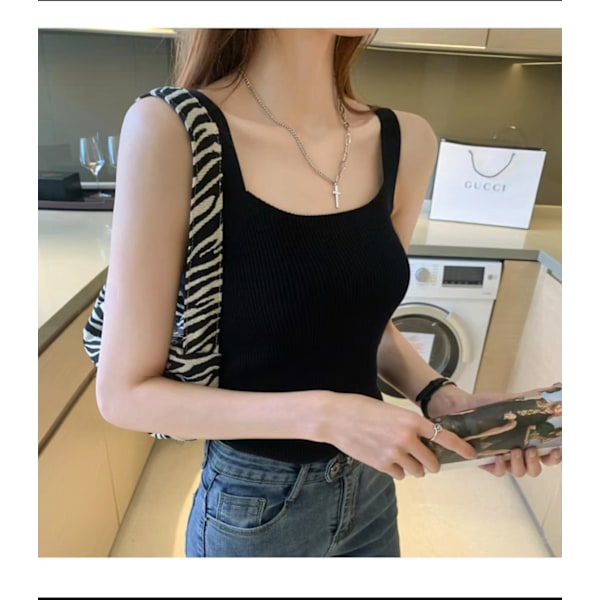 Camisole Tanktopper for Kvinner - Ensfarget Yttertøy til Løping