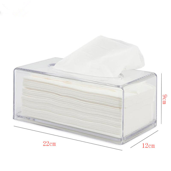 1 st. skrivbordsrektangulär servett plast transparent papper