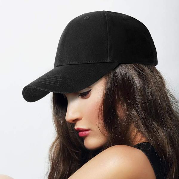1 Stykke Svart Blank Lys Baseball Caps Myk Topp Ufôret