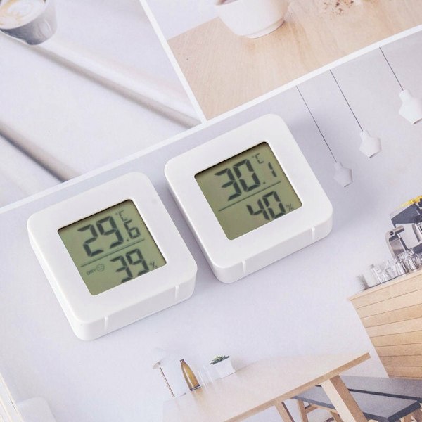 Liten digital hygrometer inomhus termometer rums termometer temp